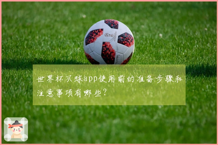 世界杯买球app使用前的准备步骤和注意事项有哪些？
